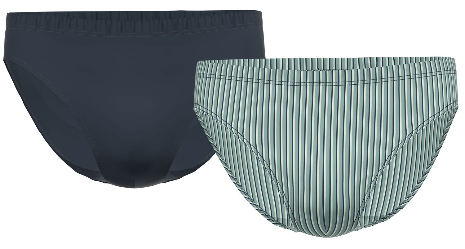 Ammann Heren Slip Mini: Duopack, effen + gestreept