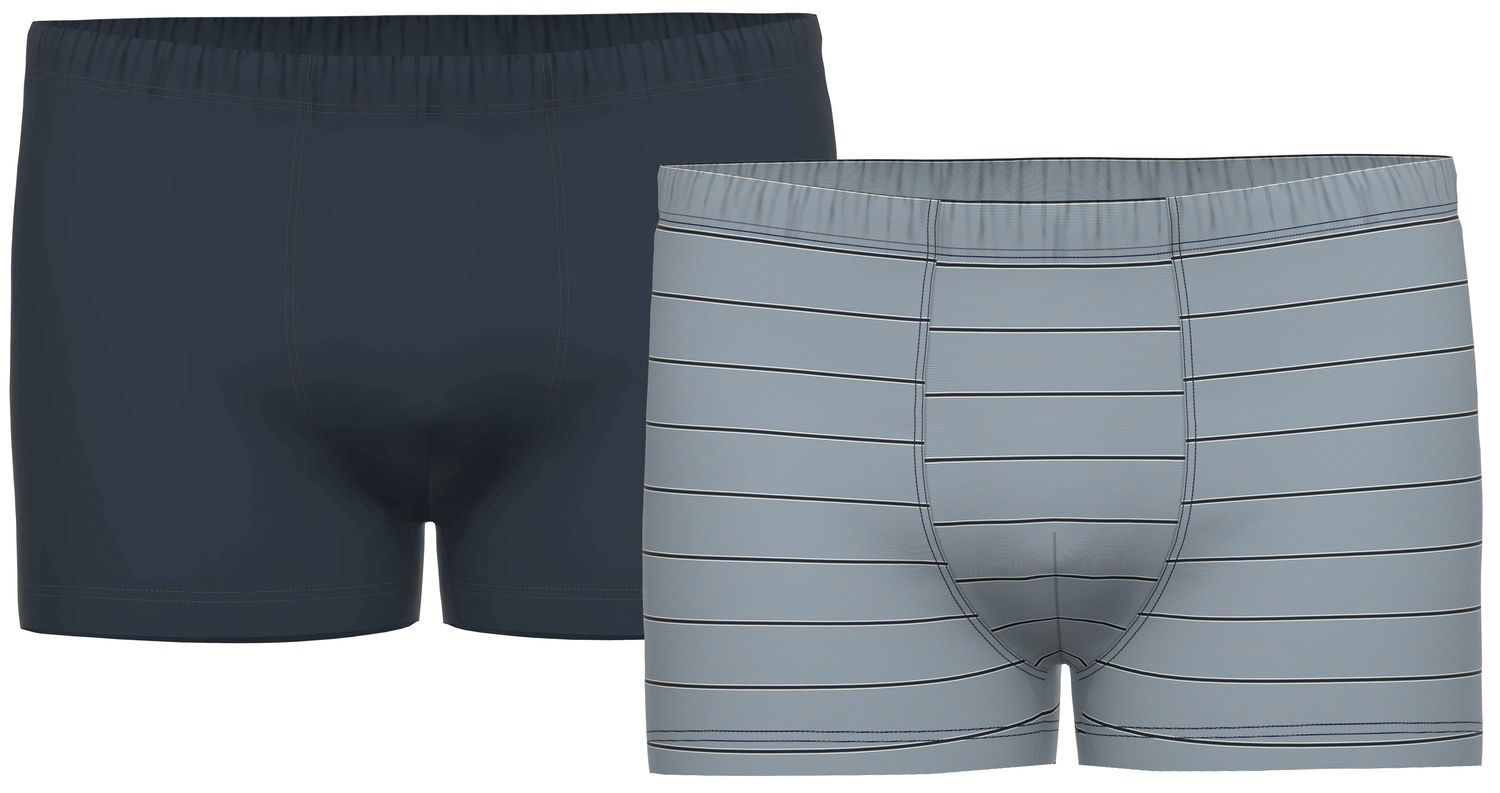 Ammann Heren Boxer: Duopack, effen + gestreept