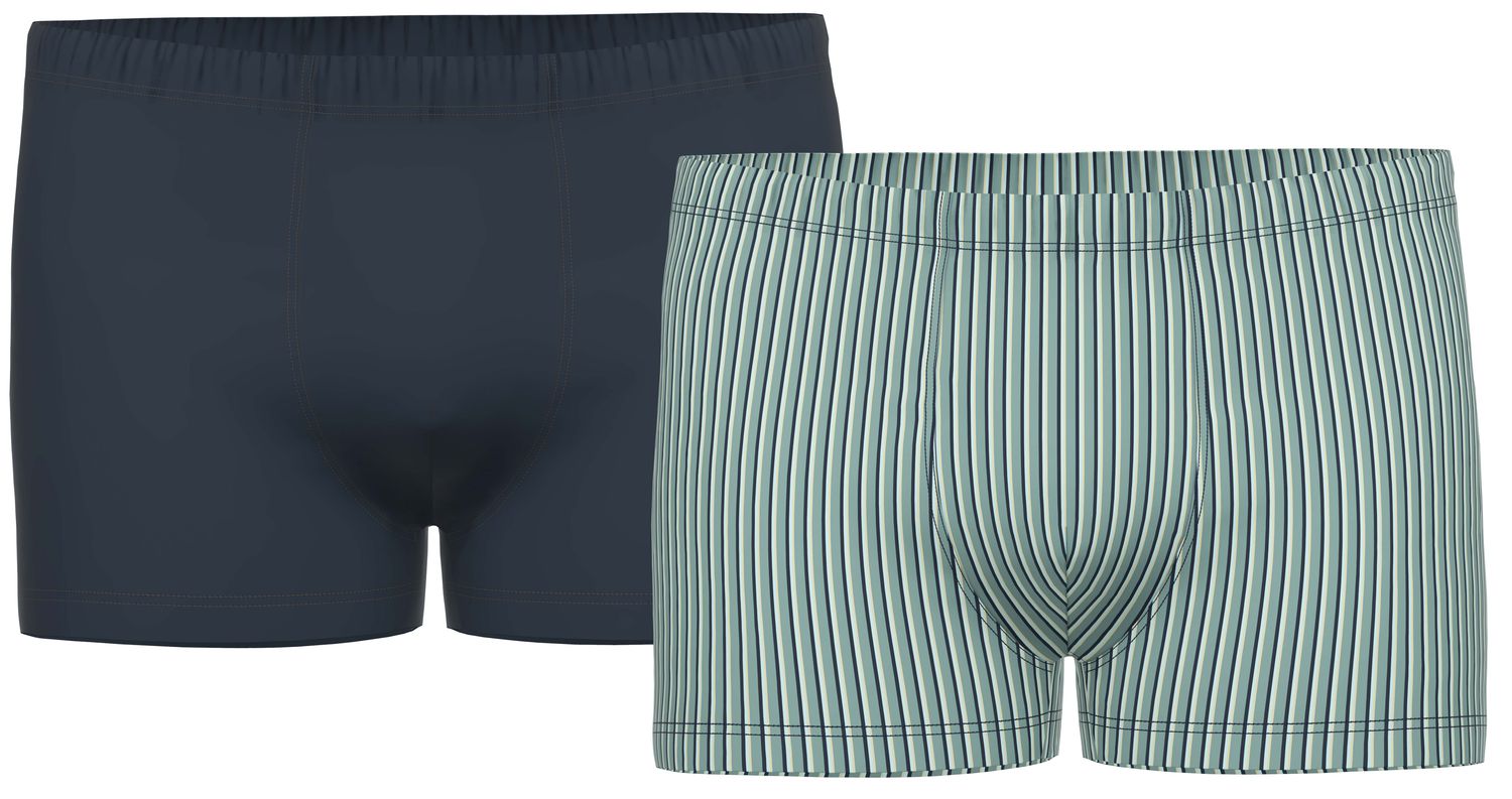 Ammann Heren Boxer: Duopack, effen + gestreept