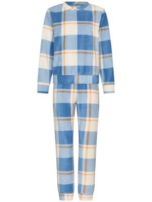 Pastunette Dames pyjama: Blauw, Fleece