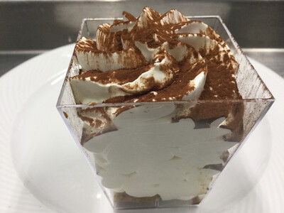 mini dessertglaasje tiramisu