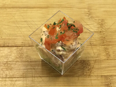 aperitiefglaasje met garnaaltjes