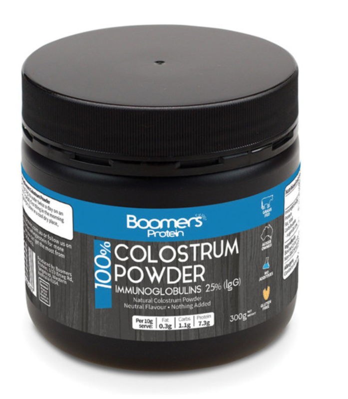 Boomers 100% Colostrum Powder (Immunoglobulins 25% IgG) 300g