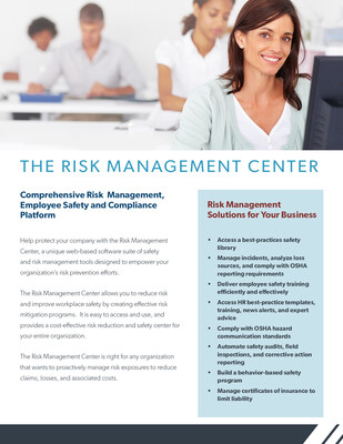 The Risk Management Center: A Web-Based Risk Reduction Platform
