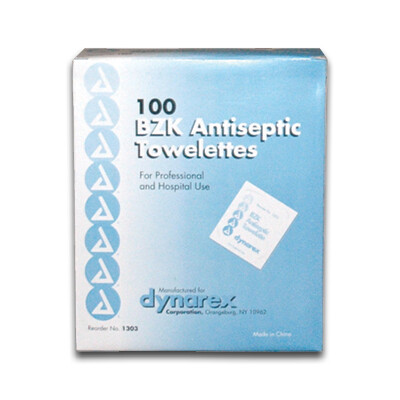 BZK Antiseptic Towelettes (100/box)