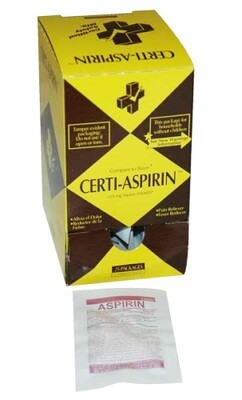 Aspirin Unitized 325 MG. Tablets (25/2 packs)