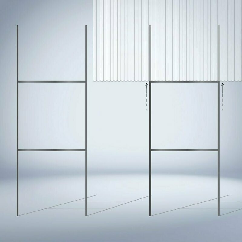 10 - 10x30 H -Stakes Frame Wire Stakes - Yard Sign Stake 4mm