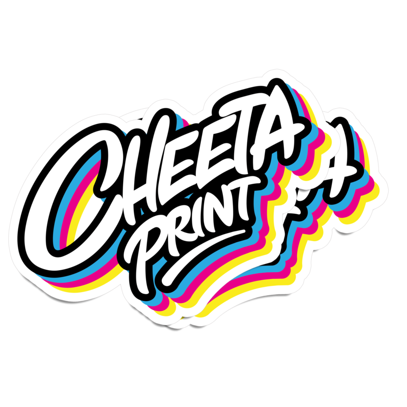 100 Full Color Die Cut Stickers