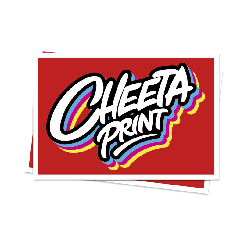 100 Full Color Rectangle Stickers