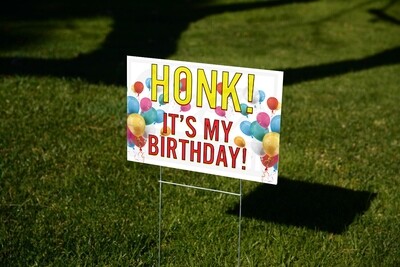 Happy Birthday - Thank you Yard Signs