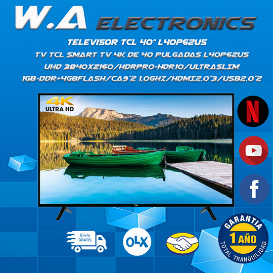 TV TCL SMART TV 4K DE 40&quot;