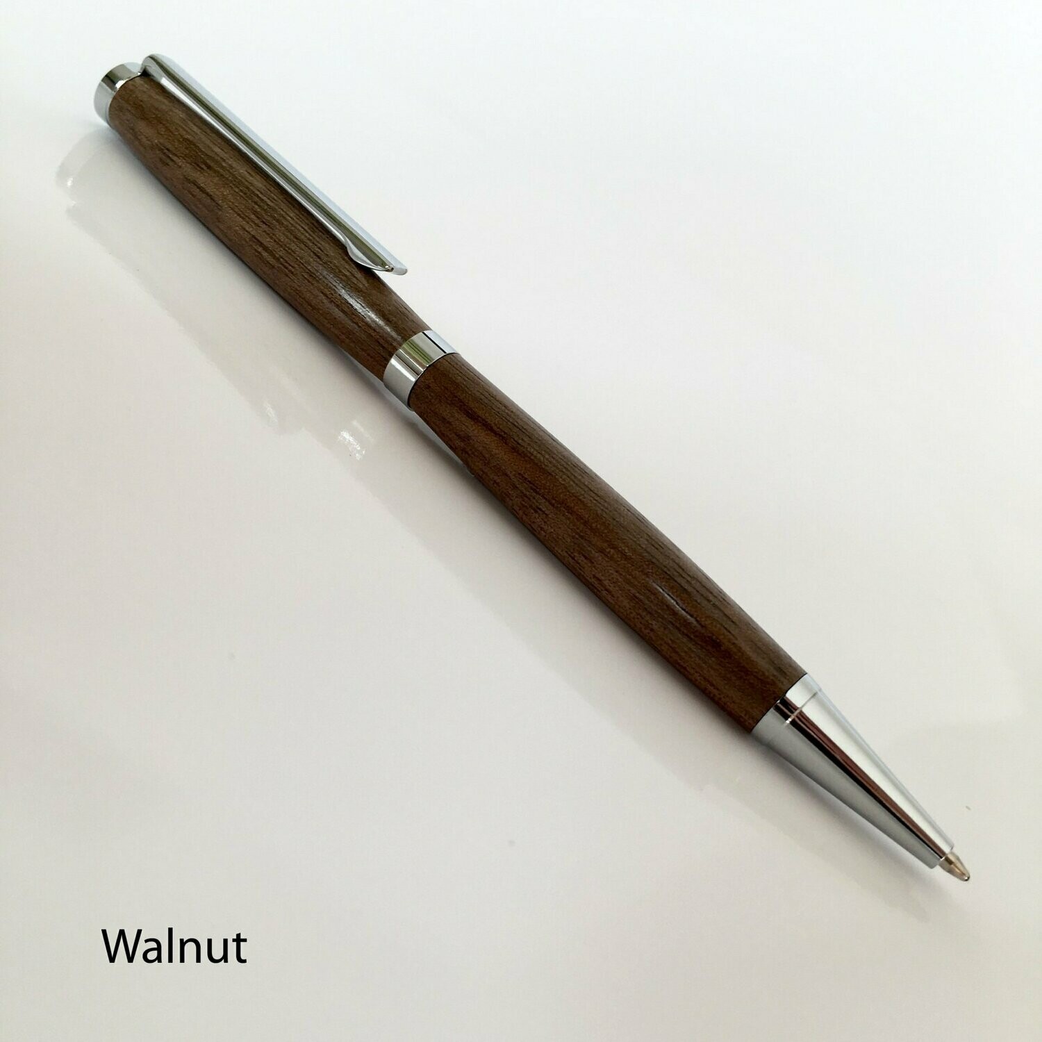 Slimline Ballpoint Pen in Walnut