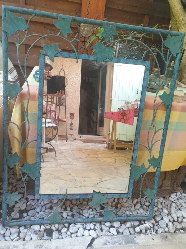 Miroir en fer forgé