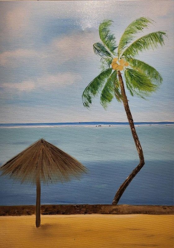 Cocotier venté