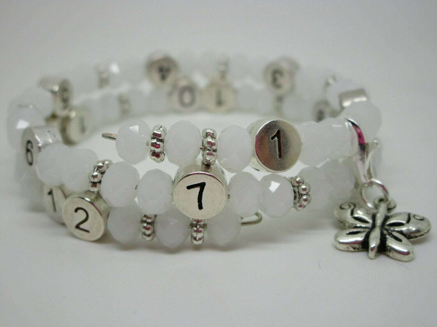 Lactobijou papillon blanc brillant