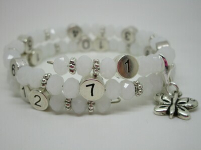 Lactobijou papillon blanc brillant