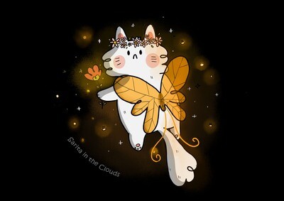 Lámina Fairy Cat