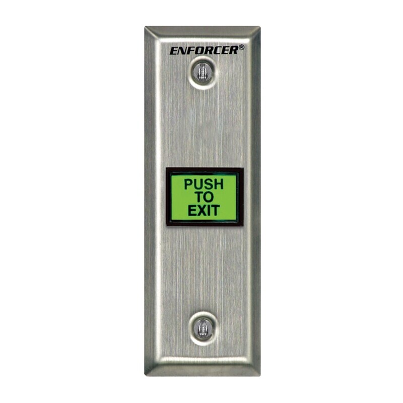 Enforcer RTE Plate w/LED Illuminated Button Switch SD-7101KBPE1Q