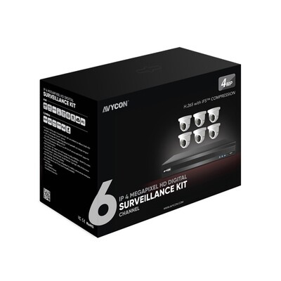 Avycon 4MP/2K IP Network Camera Kit AVK-HN41E6-2T