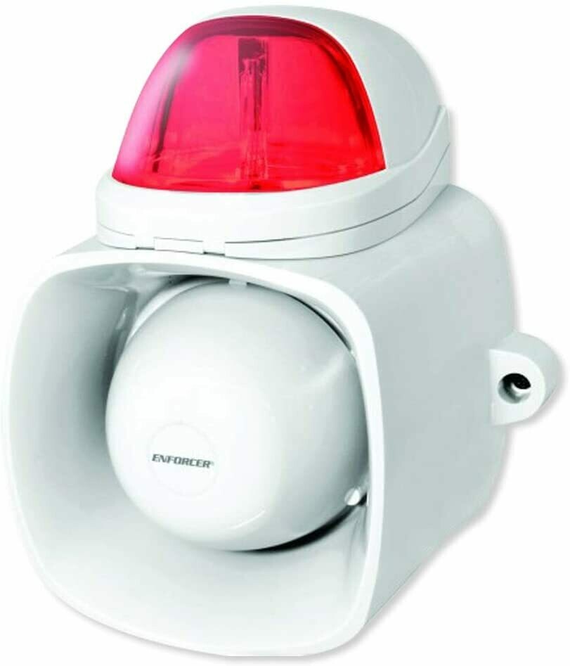 Enforcer Siren With Strobe SH-816S-SQ/R