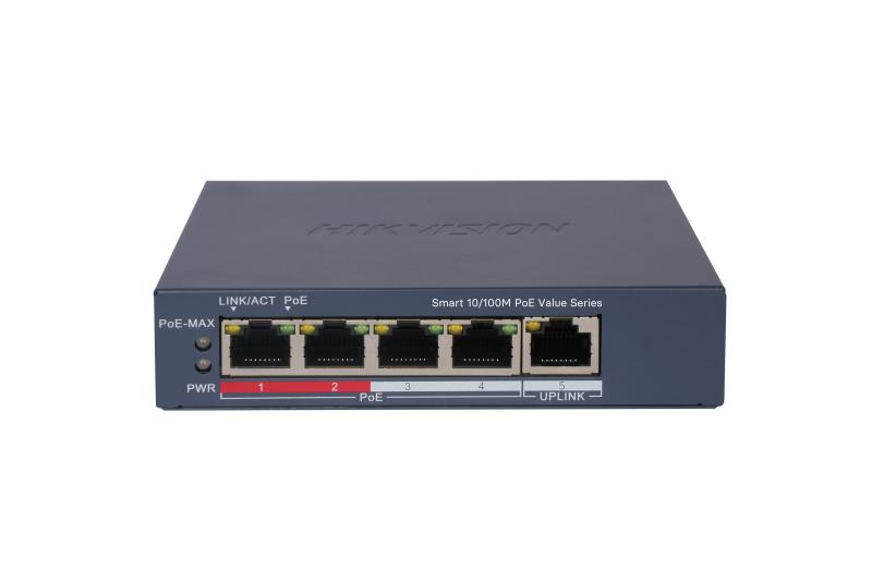 HIK 4 Port Fast Ethernet Smart POE Switch DS-3E1105P-EI/M