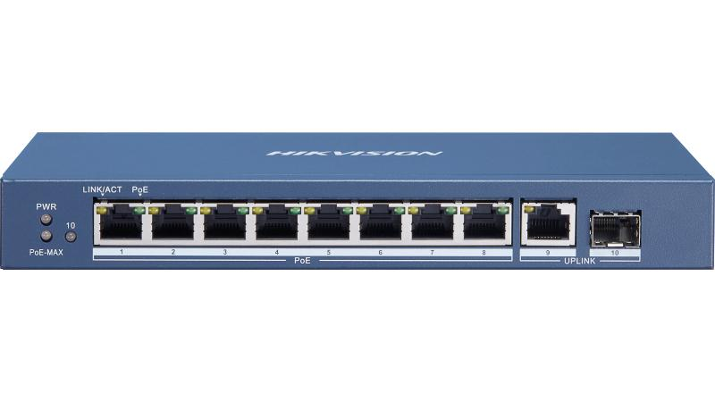 HIK 8 Port Gigabit Unmanaged POE Switch DS-3E0510P-E/M