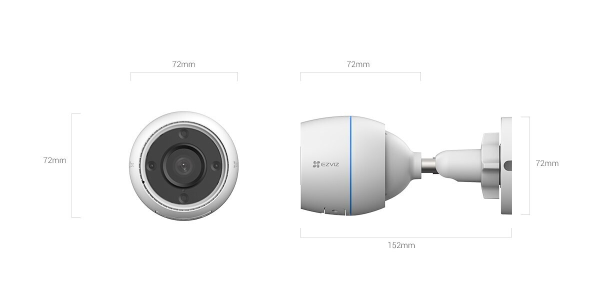 EZVIZ 2MP Outdoor WIFI Camera CS-H3C-R100-1K2WF