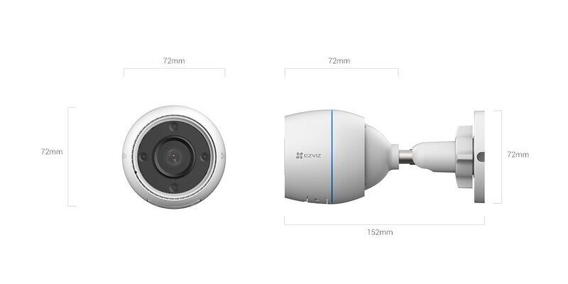 EZVIZ 2MP Outdoor WIFI Camera CS-H3C-R100-1K2WF