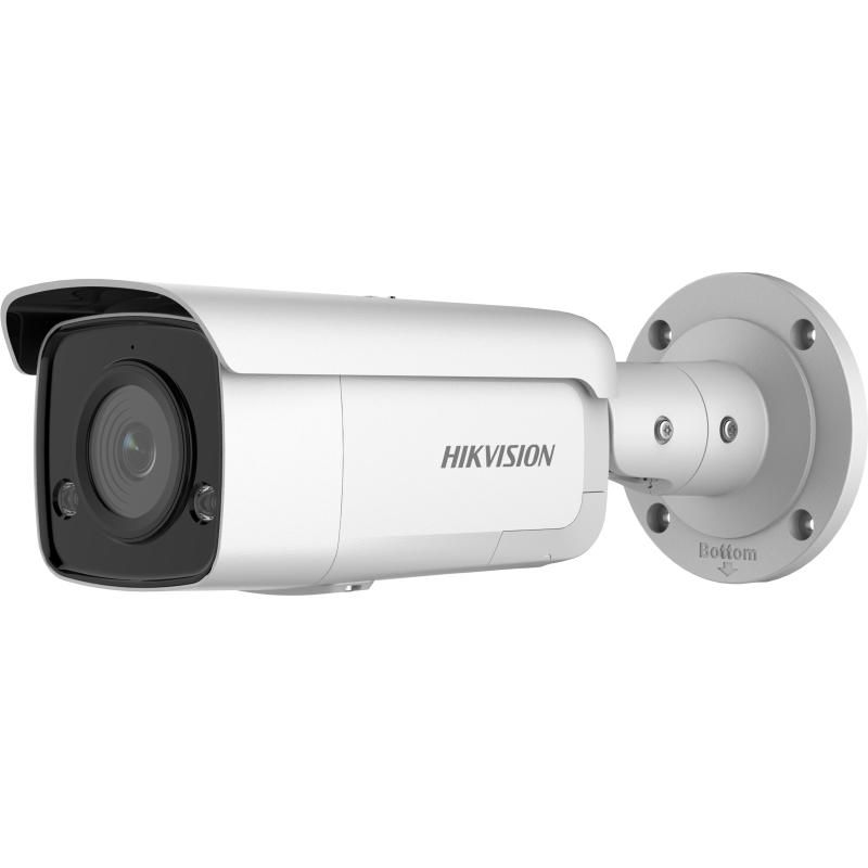 HIK 4MP AcuSense Strobe Light and Audible Warning Fixed Bullet Network Camera DS-2CD2T46G2-ISU/SL