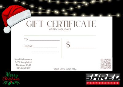 Shred Gift Certificate