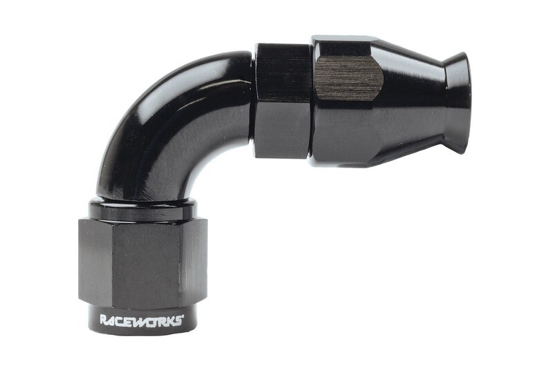 Raceworks AN-3 90 degree 200 Series Teflon Hose End