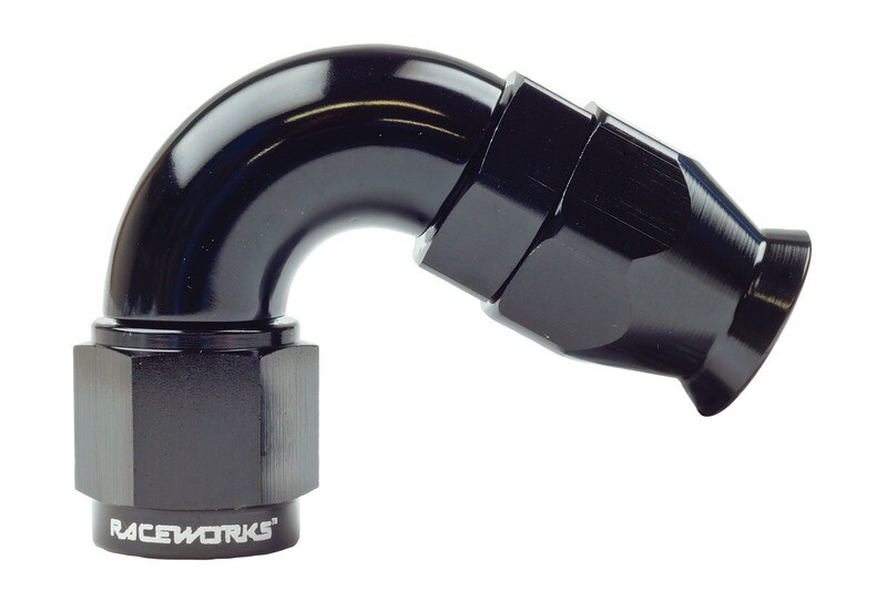 Raceworks AN-4 120 degree 200 Series Teflon Hose End