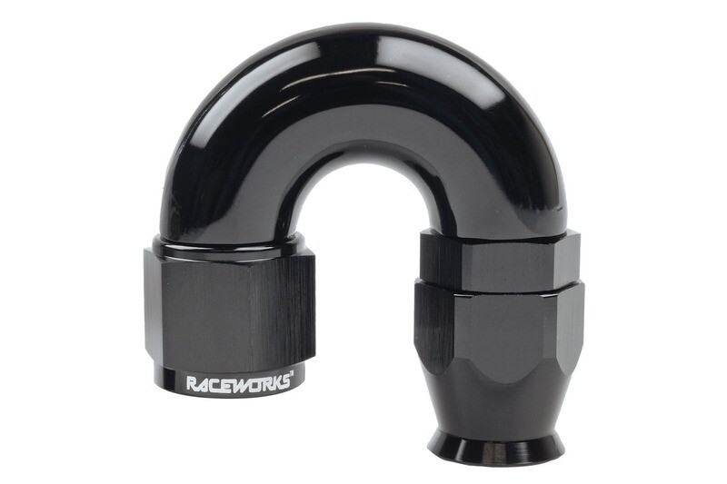 Raceworks AN-4 180 degree 200 Series Teflon Hose End