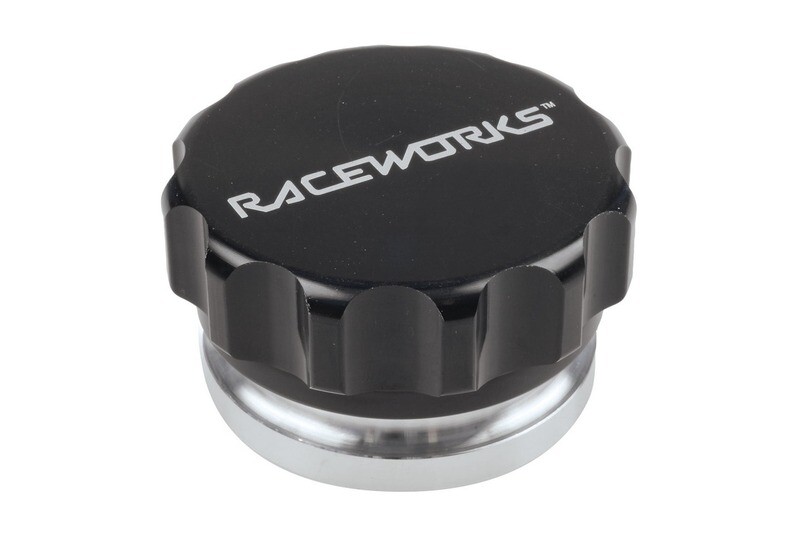 Raceworks 1″ / 25.4mm Aluminium Weld On Filler With Female Cap – Black