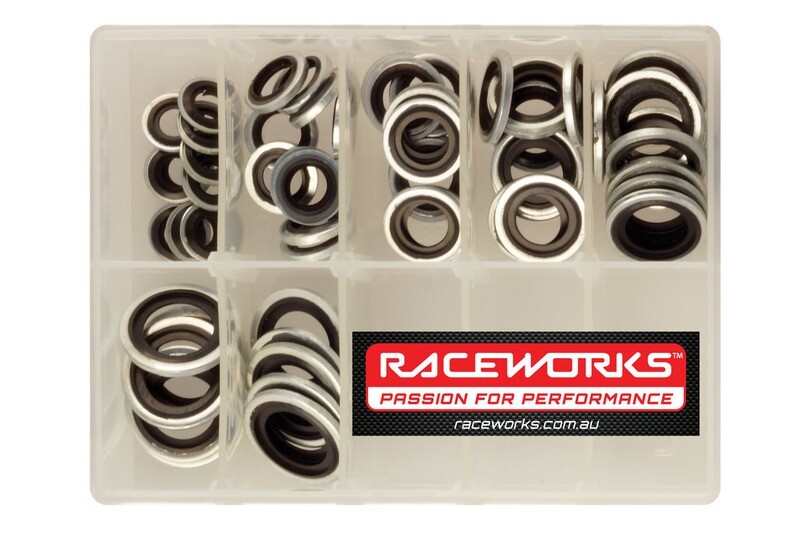 Raceworks 8mm – 18mm Bonded Dowty Seal Kit PK60