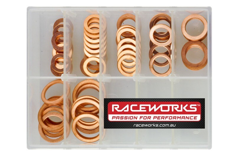 Raceworks 8mm – 16mm Copper Washer Kit PK70