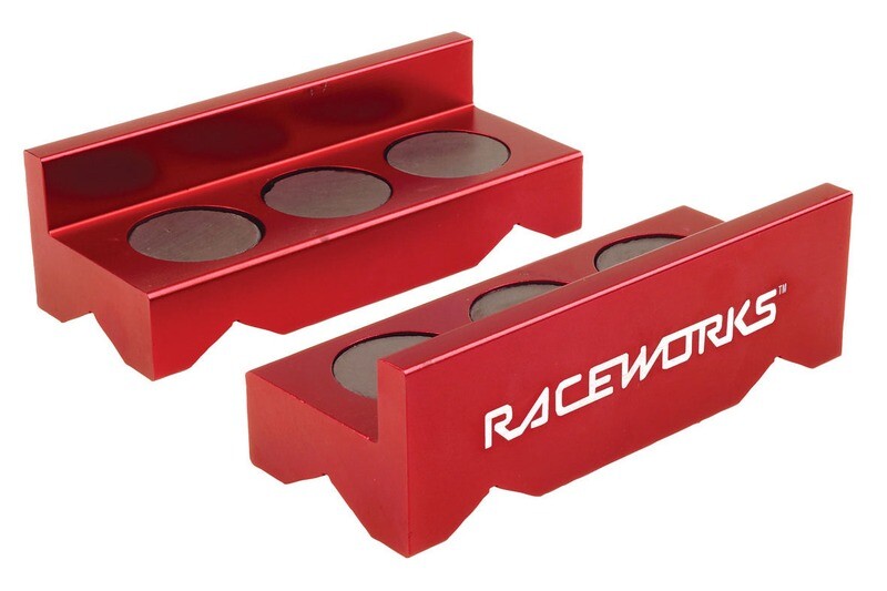 Raceworks Billet Aluminium Vice Jaws – Red