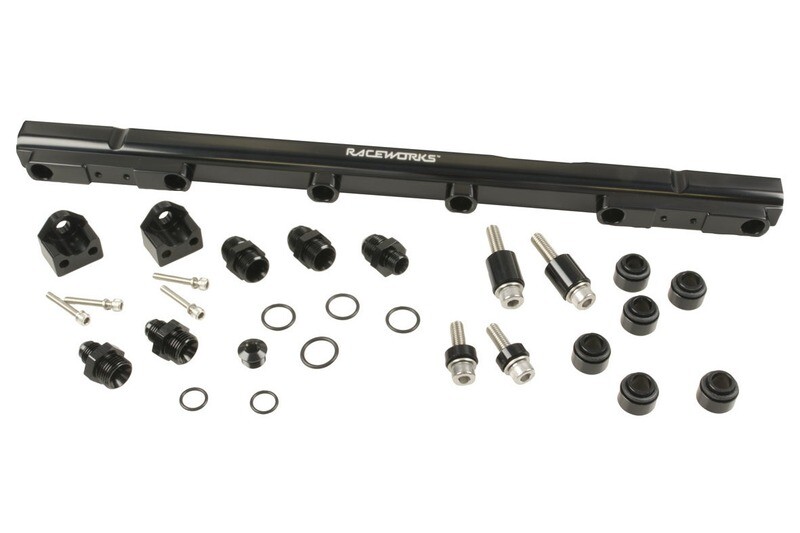 Raceworks Fuel Rail Toyota Supra JZA80 2JZ & Aristo 2JZ-GTE (3.0L) – Black