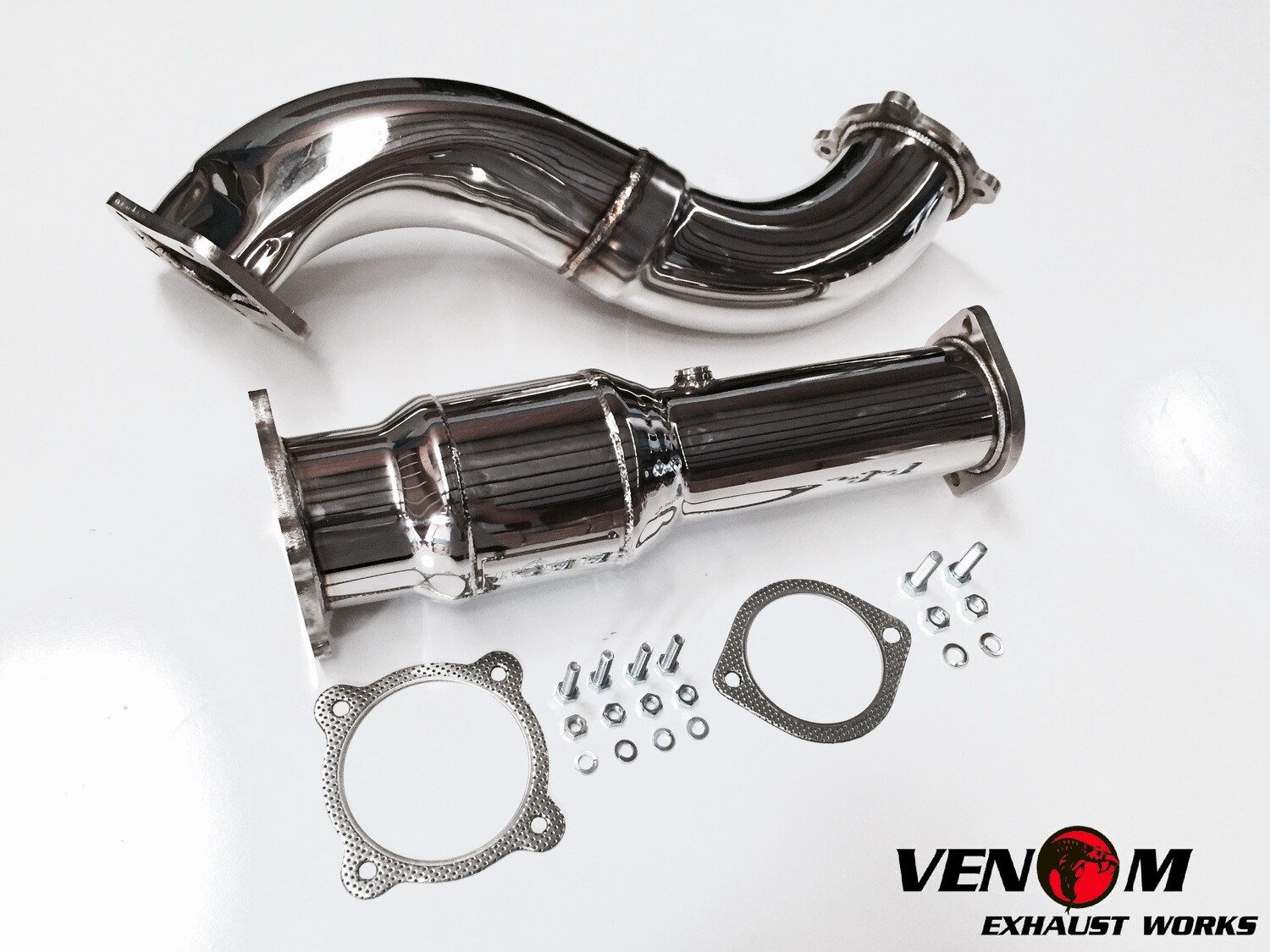 VENOM - FG TURBO 4&quot; DUMP PIPE &amp; CAT - Ford FG FGX XR6 Turbo F6 Ford FPV Exhaust