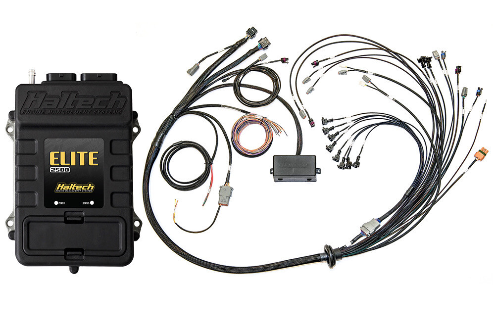 HALTECH ELITE 2500 FORD COYOTE 5.0 LATE CAM SOLENOID TERMINATED HARNESS KIT INJECTOR CONNECTOR: Factory Ford