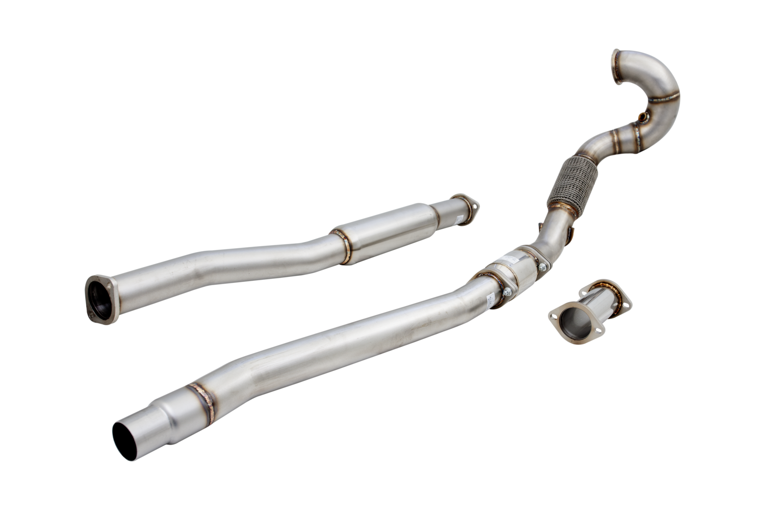 XForce 3in Dump-Pipe and Cat Kit - Stainless Steel (Golf R Mk7 13-17/S3 13+)