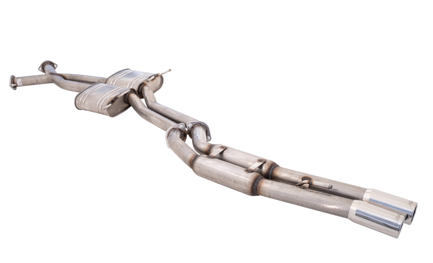 XForce Twin 2.5in Cat-Back Exhaust w/Hot Dog Rear Muffler (Commodore VT-VZ 97-06)