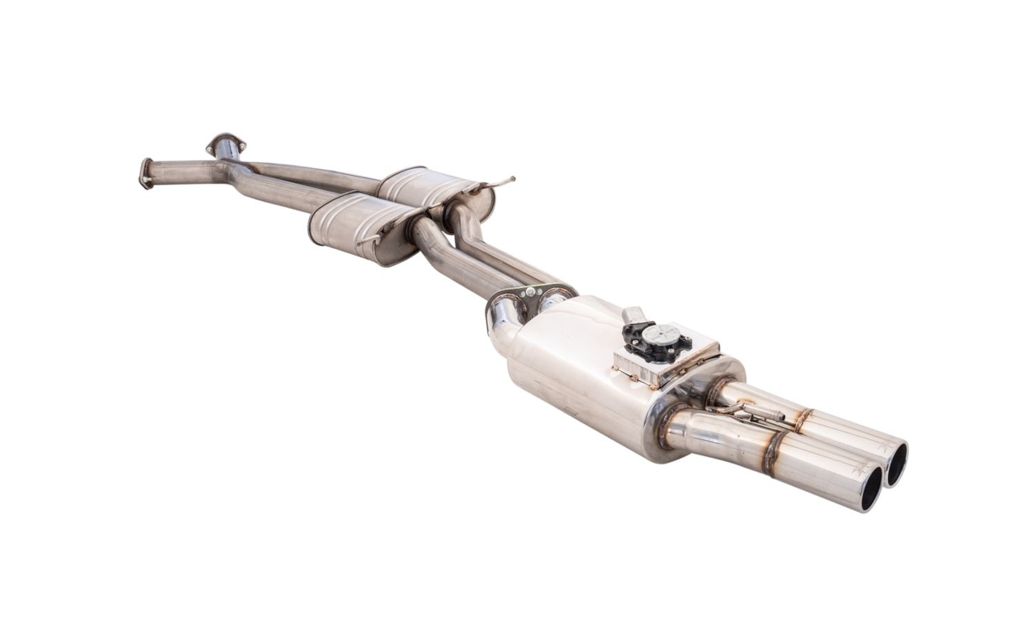 XForce 409 Stainless Steel Twin 2.5&quot; Centre Mufflers To Twin 3&quot; VAREX Muffler Rear (VT-VZ Commodore/