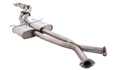 XForce 2.5in Cat-Back X-Pipe System with Straight Pipe Rear - Raw 409 Stainless Steel (VT-VZ Ute)