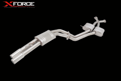XForce Twin 2.5in Cat-Back Exhaust - Non-Polished Stainless (Crewman VT-VY 02-04)