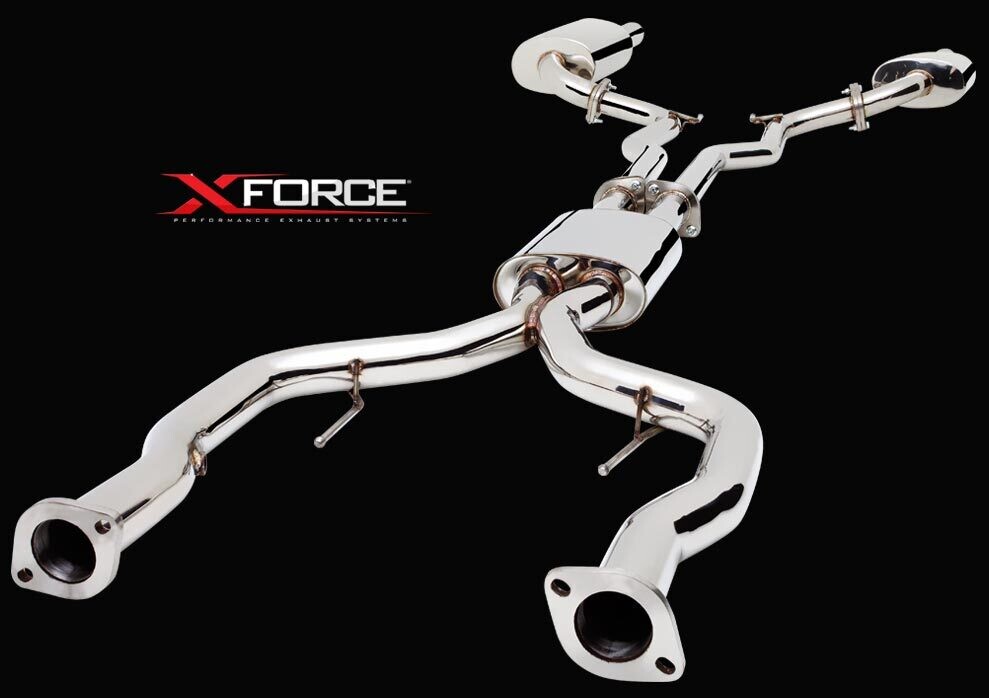 XForce Twin 3in Cat-Back Exhaust - Non-Polished Stainless (HSV Clubsport/GTS/Senator 09-12)