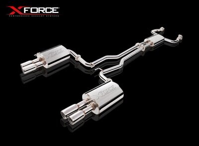 XForce Twin 3in Cat-Back Exhaust - Non-Polished Stainless (HSV Clubsport/GTS/Senator 09-12)