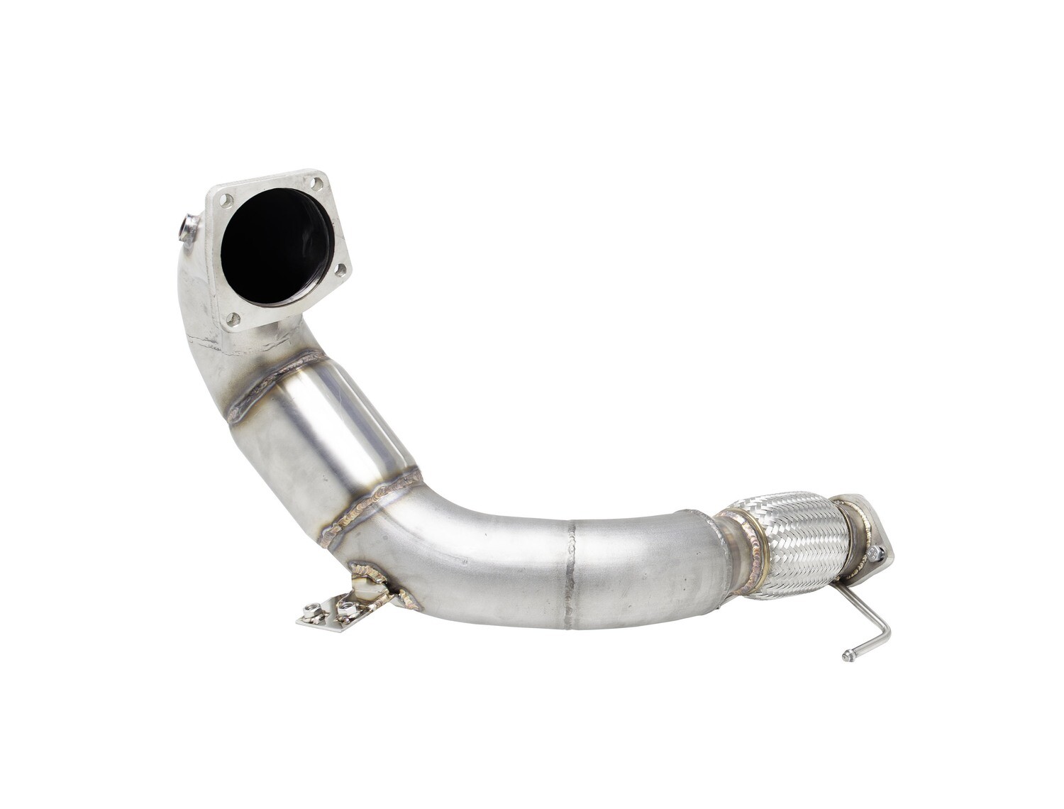 XForce 4in Dump-Pipe and Cat Kit - Non-Polished Stainless (i30 N 18+)