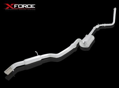 XForce 3in Turbo-Back Exhaust No Cat - Stainless Steel (Pajero NS-NT 06-11)