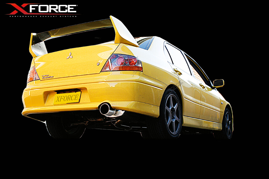 XForce 3in Cat-Back Exhaust - Stainless Steel (EVO 7-9 01-07)